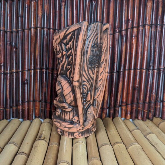 Frankie's Tiki Room Blood Orange Surf Dragon Tiki Mug Swizzles Big Toe Tiki Farm - Picture 5 of 11